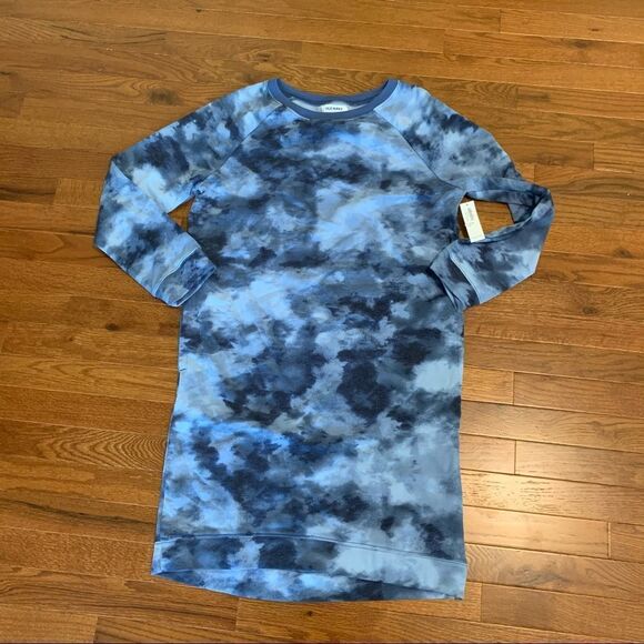 New OLD NAVY Sweatshirt Dress Tie Dye XXL 16 Plus - Picture 1 of 2
